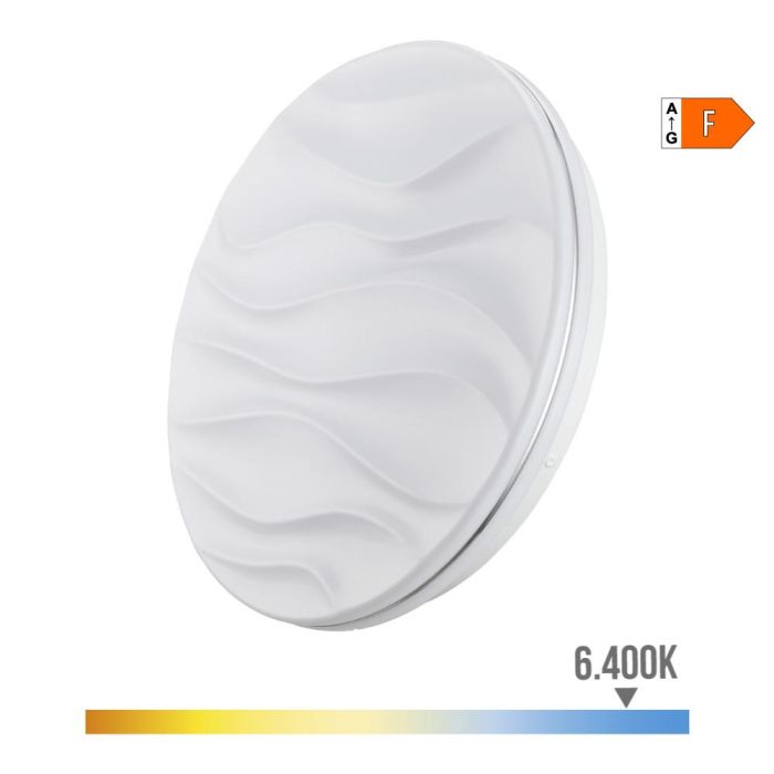 Edm Aplique Super LED de Superficie Modelo Desert 24W 6500K Luz Fría Ø38x7cm IP20 No Regulable 0 Edm Aplique Super LED de Superficie Modelo Desert 24W 6500K Luz Fría Ø38x7cm IP20 No Regulable 0