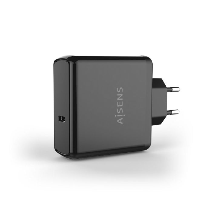 Aisens Cargador USB-C 60W Pd3.0 Qc3.0 Black para Portátiles, Móviles y Tablets