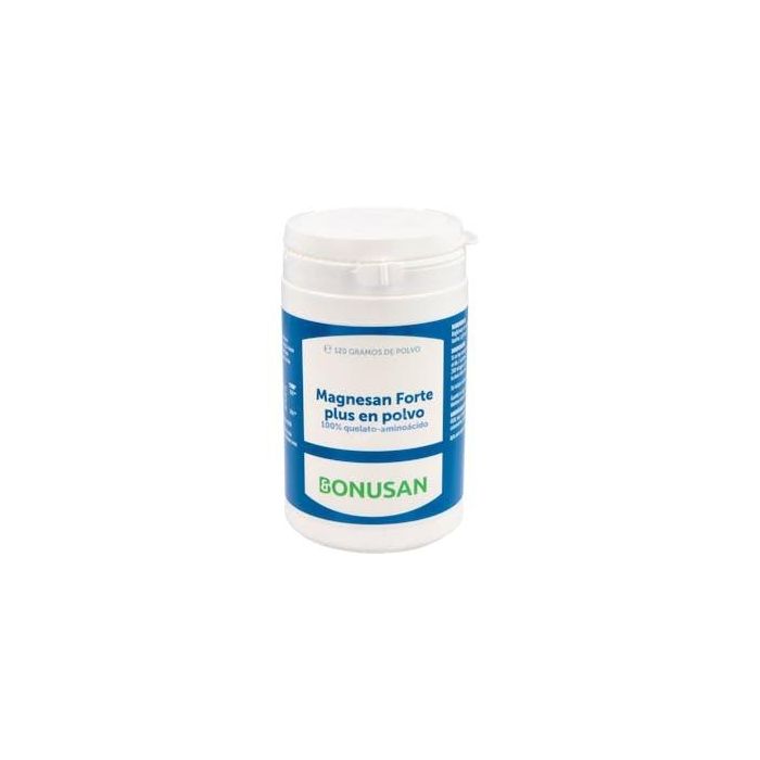 BONUSAN Magnesan Forte Plus Polvo 120gr Sabor Limón para Músculos, Sistema Nervioso y Reducir Fatiga