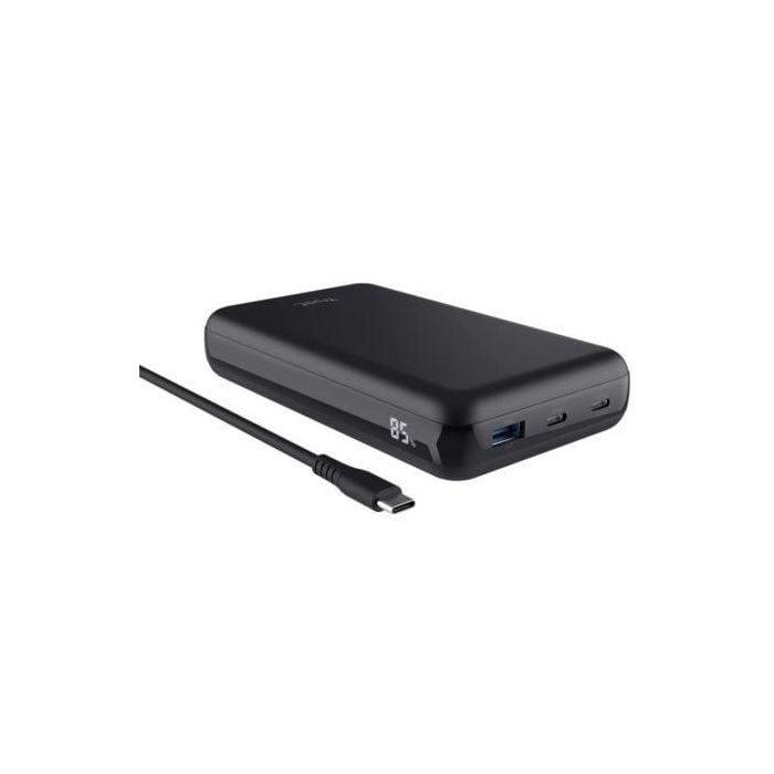 Batería Externa/Powerbank Trust Laro 20000mAh/ 100W/ Compatible con Portátiles Batería Externa/Powerbank Trust Laro 20000mAh/ 100W/ Compatible con Portátiles