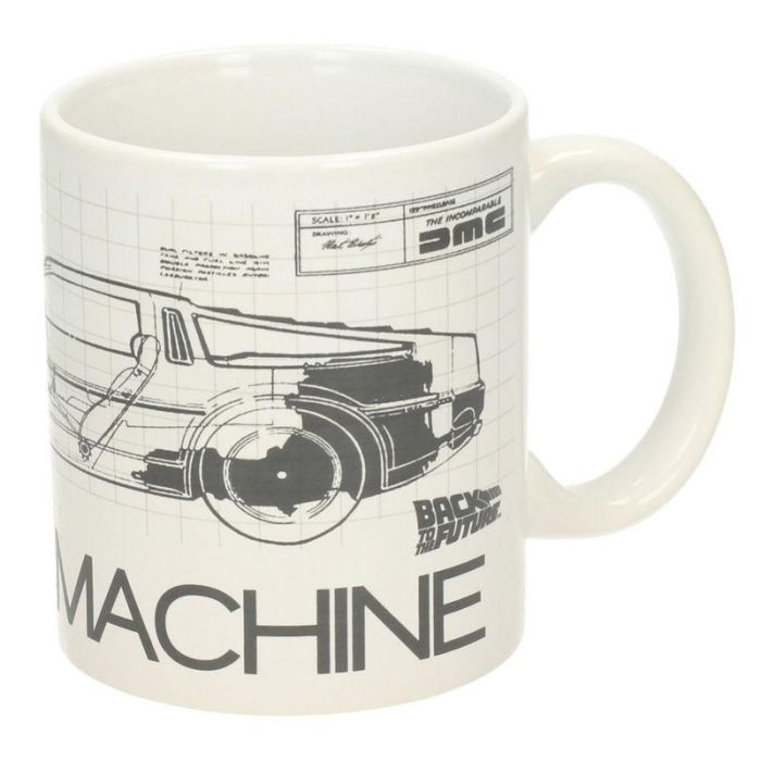 SD TOYS Taza Time Machine Regreso al Futuro de cerámica