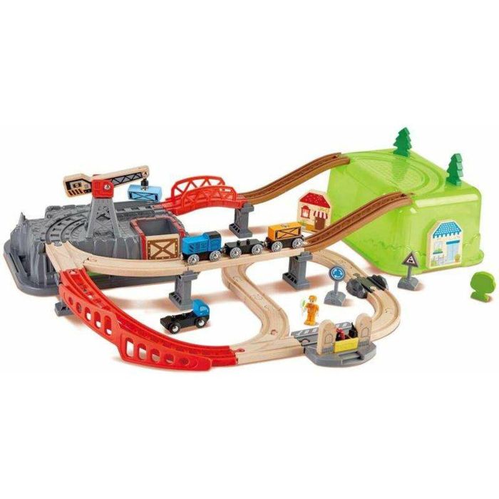 Juego de bloques de construcción de ferrocarril 80x50x14 cm Juego de bloques de construcción de ferrocarril 80x50x14 cm