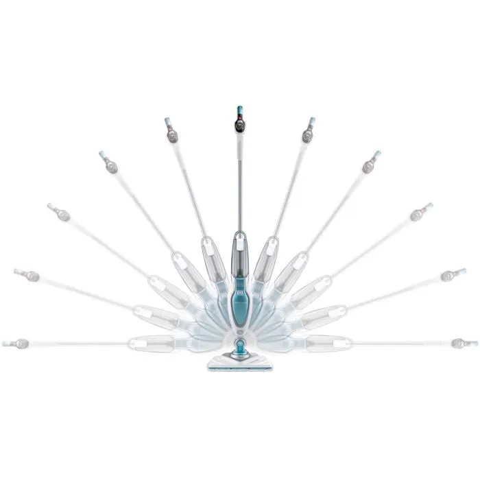 BLACK + DECKER FSM1630-QS Limpiador a vapor de escoba Deluxe - 1600W - 460 ml - Blanco 4