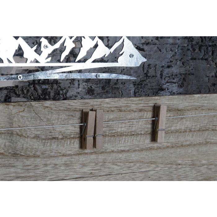 DKD Home Decor Marco de Fotos Decorativo Estilo Alpino de Madera y Metal Marrón, Acabado Natural, 50 x 40 x 2 cm 2 DKD Home Decor Marco de Fotos Decorativo Estilo Alpino de Madera y Metal Marrón, Acabado Natural, 50 x 40 x 2 cm 2