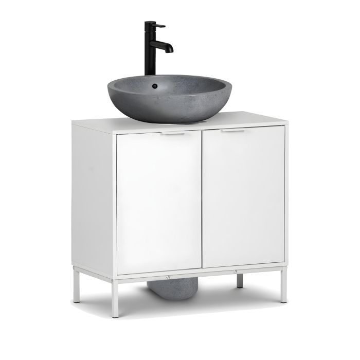 Inde Mueble de Lavabo con Puerta Modelo -106- Moblekit, 60 x 30 x 60 cm (12 mm grosor)