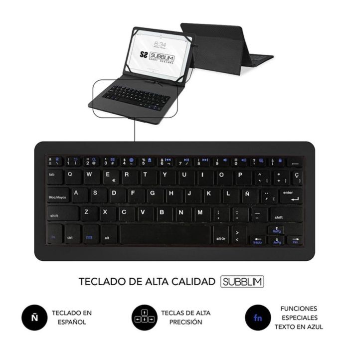 SUBBLIM Funda Tablet KEYTAB PRO USB 10,1" Black 2 SUBBLIM Funda Tablet KEYTAB PRO USB 10,1" Black 2