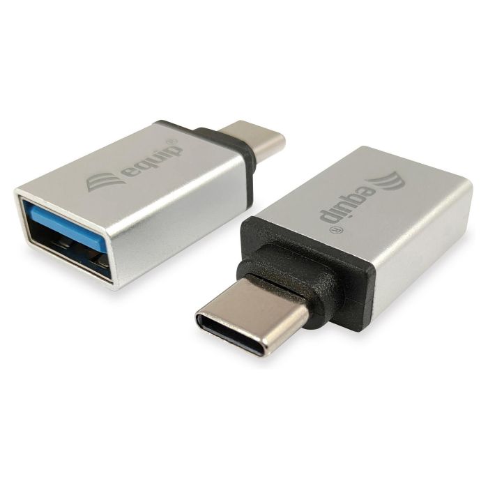 Equip Adaptador USB Tipo C a Micro-USB y USB-A, Kit de Carga y Sincronización para Samsung Galaxy S8, S8+, Nexus 6P y 5X, Modelo 133473 2