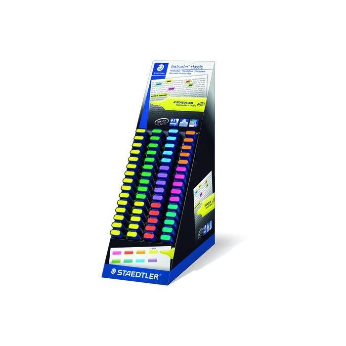 Marcador Fluor Staedtler 364 Textsurfer Classic Expositor De 60