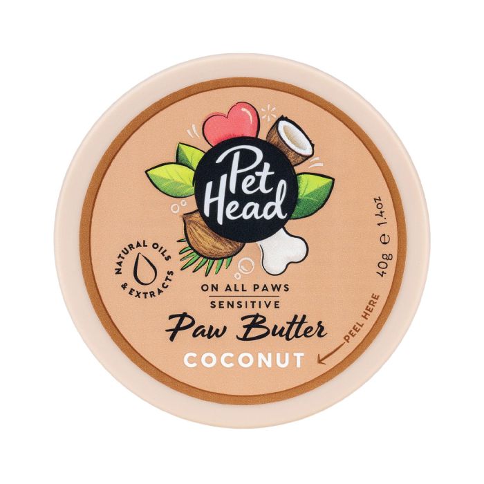 Pet Head On All Paws Bálsamo Manteca para Patas de Perro - Coco, Karité & Aloe Vera - Alivia Patas Resecas y Agrietadas 40 gr 1