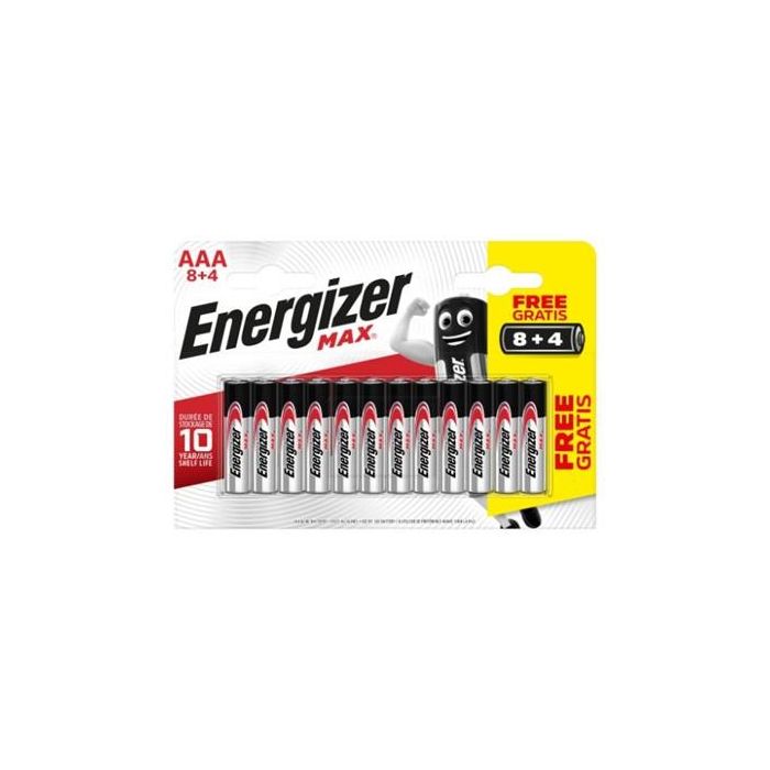 Energizer Pilas MAX AAA LR03 x12 (8+4) E301531207