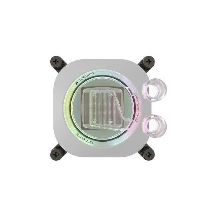 Corsair COR1693117797244 Refrigeración Líquida iCUE LINK XC7 RGB ELITE para Intel 1700 y AMD AM4/AM5, Blanco