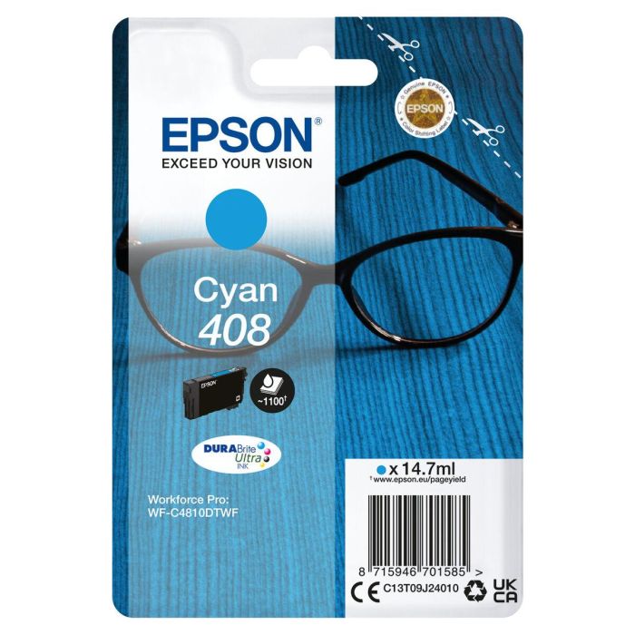 EPSON tinta Cyan Singlepack 408 DURABrite Ultra Ink 5 EPSON tinta Cyan Singlepack 408 DURABrite Ultra Ink 5