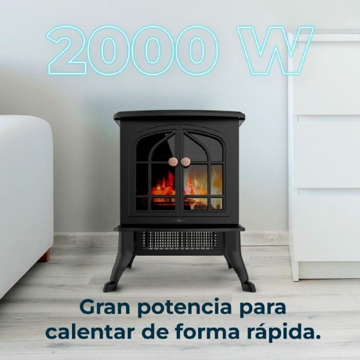 Chimenea Eléctrica Decorativa de Pared Cecotec ReadyWarm 2000 Flames 1 Chimenea Eléctrica Decorativa de Pared Cecotec ReadyWarm 2000 Flames 1