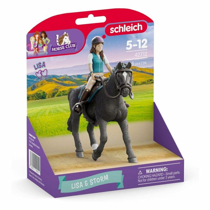 Schleich 42712 Figuras Especiales Caballo Lisa y Storm Horse Club para Niños a Partir de 4 Años 2
