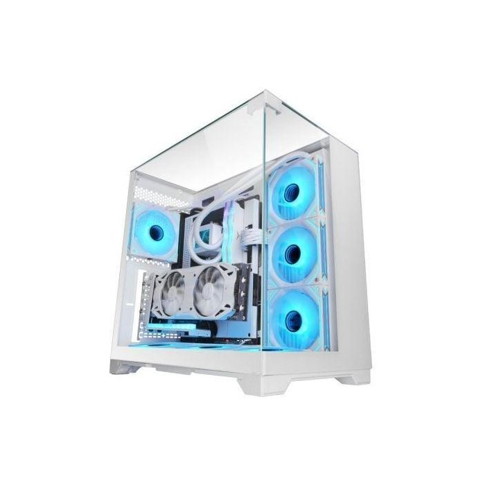 Mars Gaming MCVISIONW Caja Gaming Minitorre Panorámica Triple Cristal Templado Blanca ATX/MicroATX/Mini-ITX Soporte Refrigeración Líquida 0 Mars Gaming MCVISIONW Caja Gaming Minitorre Panorámica Triple Cristal Templado Blanca ATX/MicroATX/Mini-ITX Soporte Refrigeración Líquida 0