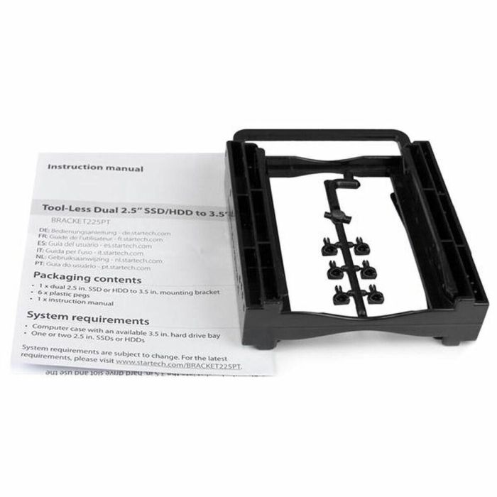 Accesorio Startech BRACKET225PT Negro 2,5" Soporte de montaje 1 Accesorio Startech BRACKET225PT Negro 2,5" Soporte de montaje 1