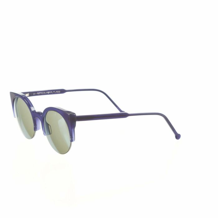 Retrosuperfuture Gafas de Sol LUCIA DEEP BLUE Cat-Eye Unisex, de Acetato Azul con Lentes Verdes. Talla 51-22-145 mm 1