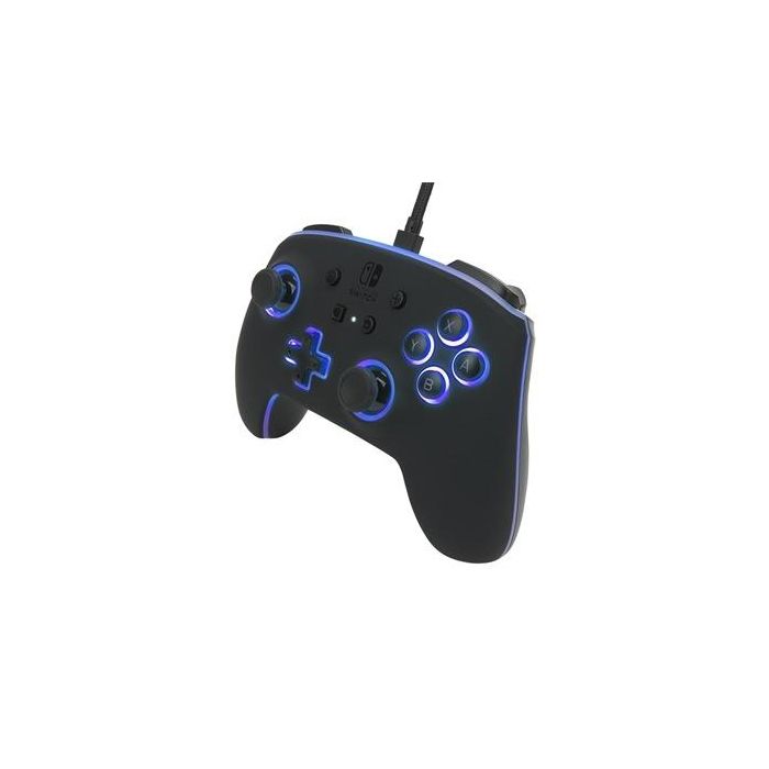 PowerA 1510925-01 Mando con Cable Mejorado Spectra LED para Nintendo Switch, 8 Colores, Efectos LED, Botones Asignables, Compatible con Switch y Switch OLED 9