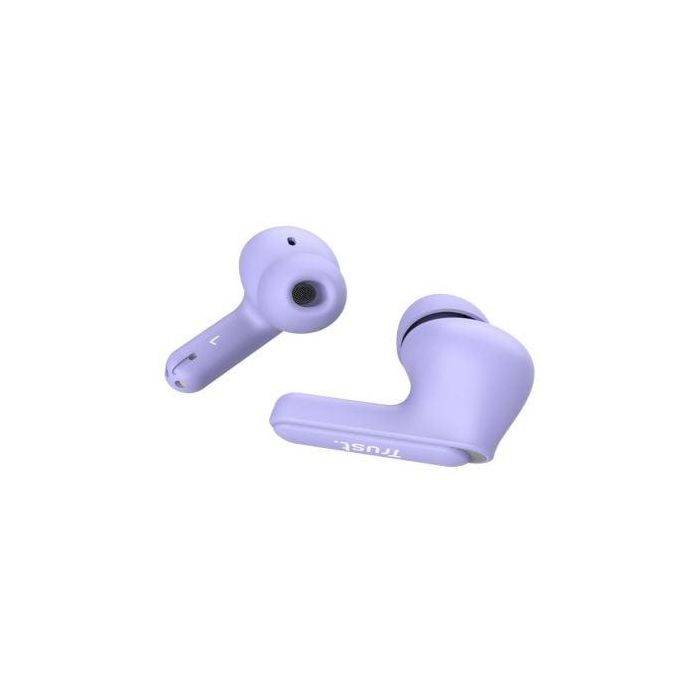Auriculares Bluetooth Trust Yavi ENC con estuche de carga/ Morados 1 Auriculares Bluetooth Trust Yavi ENC con estuche de carga/ Morados 1