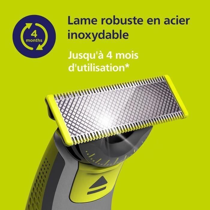 Cabezal de afeitar - PHILIPS One Blade - Pack de 4 hojas de repuesto 360 QP440/50 4 Cabezal de afeitar - PHILIPS One Blade - Pack de 4 hojas de repuesto 360 QP440/50 4