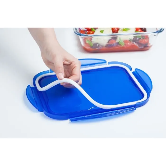 Pyrex Set 3 Fiambreras Cook & Go Vidrio Rectangular Tapa Hermética 0,8 L AAAAY01494 4