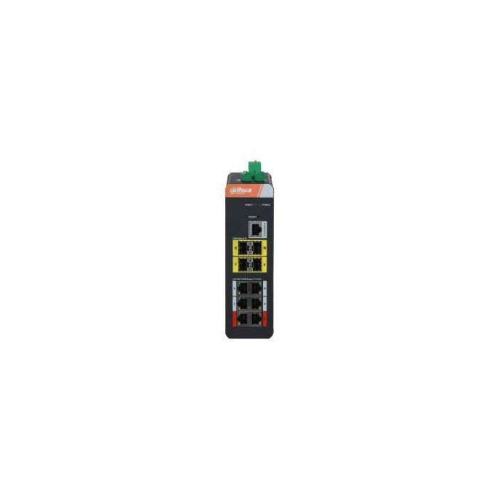 Dahua Switch PoE 6 puertos + 4 puertos ópticos Gigabit industrial gestionable. Temperatura -40ºC a +75ºC 2 Dahua Switch PoE 6 puertos + 4 puertos ópticos Gigabit industrial gestionable. Temperatura -40ºC a +75ºC 2