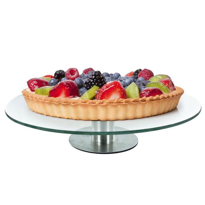 Lily Cook Fuente Giratoria Acero Inoxidable y Cristal Diámetro 30 cm 3