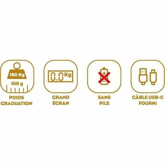 Little Balance Báscula personal 8729 Tortugas doradas metálicas Reparable por USB 180 kg / 100 g Rosa 2 Little Balance Báscula personal 8729 Tortugas doradas metálicas Reparable por USB 180 kg / 100 g Rosa 2