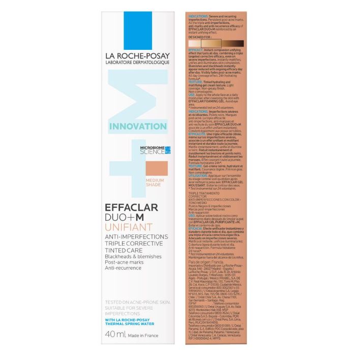 La Roche Posay EFFACLAR DUO+M UNIFIANT Crema Correctora Antiimperfecciones #Medium 40 ml