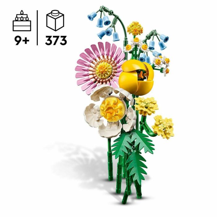 LEGO 10347 Ramo Soleado, Flores Artificiales, Set de Construcción para Adultos y Niños a Partir de 9 Años 12