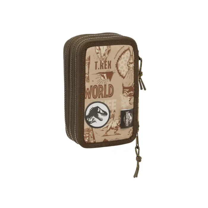 Plumier Triple Jurassic World 12,5 x 19,5 x 5,5 cm 37 Piezas 1