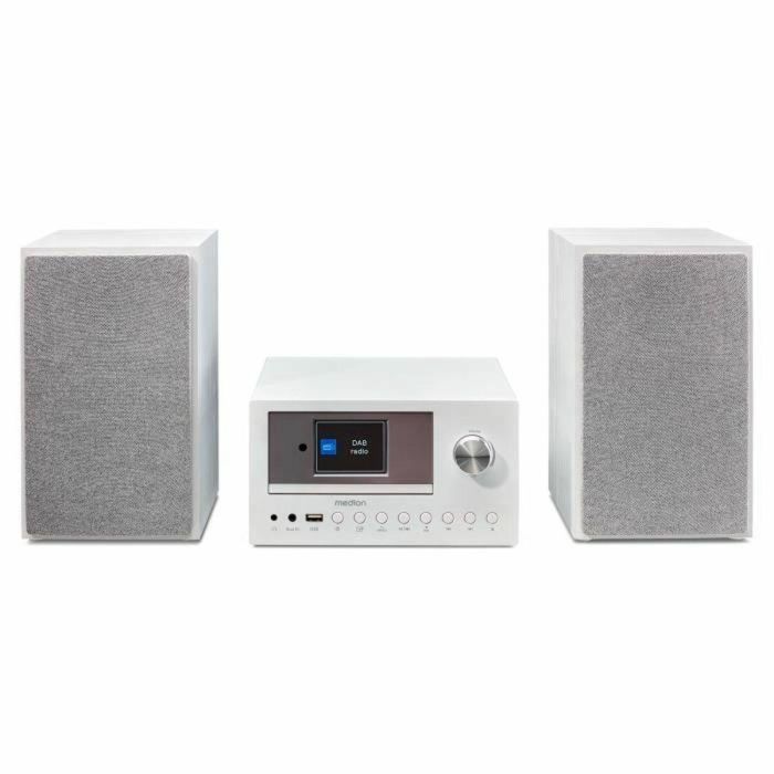 Medion AAAPE16825 Minicadena Hi-Fi Radio por Internet DAB/FM Reproductor de CD 2x15W RMS Blanco 0 Medion AAAPE16825 Minicadena Hi-Fi Radio por Internet DAB/FM Reproductor de CD 2x15W RMS Blanco 0