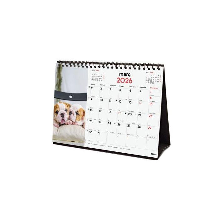 Calendari (2026) Catalan Finocam Sobretaula Imatges Mensual Per Escriure S 210X150 Cadells