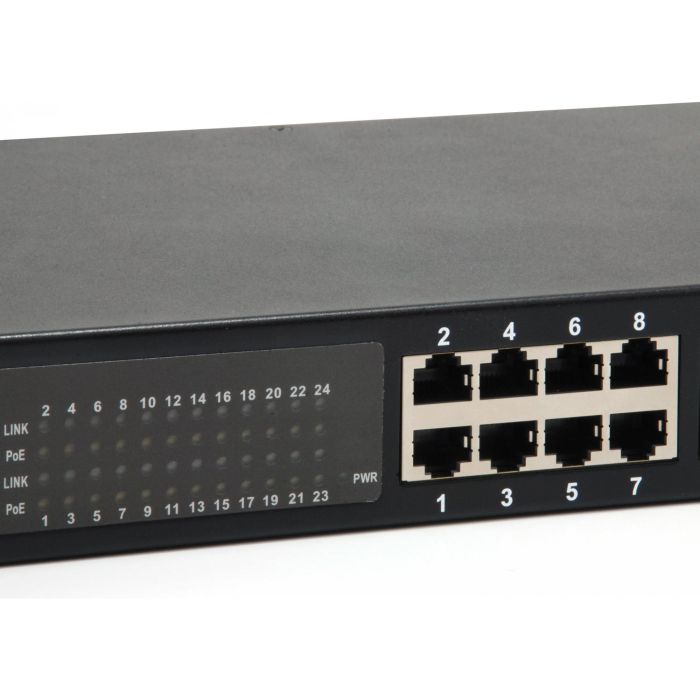 Switch 24x GE GEP-2421W150 19" 150W 24xPoE 1