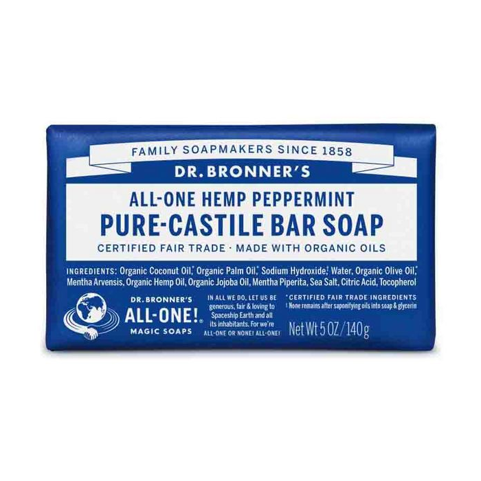 Dr Bronner'S Jábon En Pastilla Menta 140 gr Dr Bronner'S Jábon En Pastilla Menta 140 gr