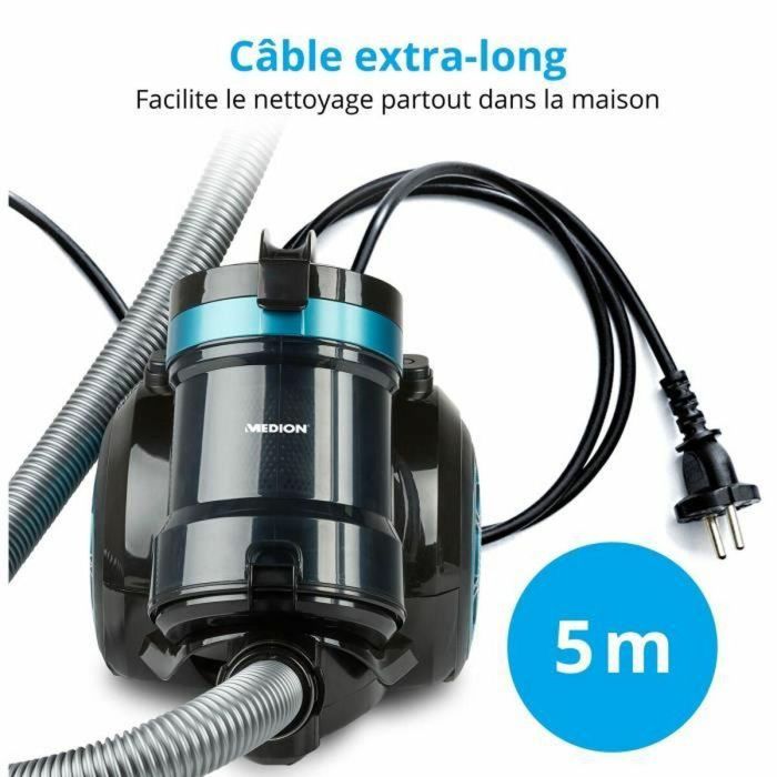 Aspirador Medion Turquesa Negro/Azul 800 W 3 Aspirador Medion Turquesa Negro/Azul 800 W 3