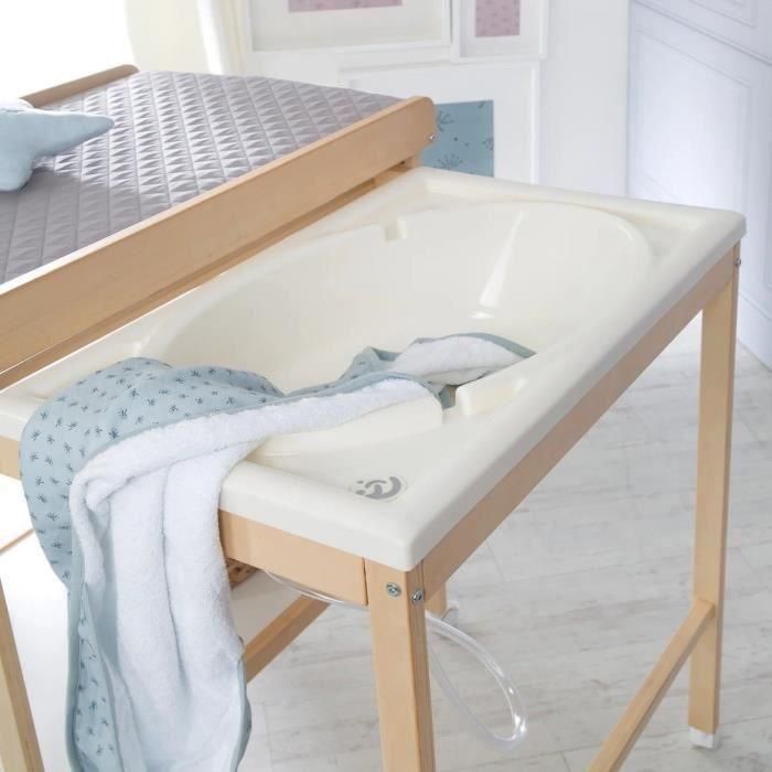 Roba ROB4005317313931 Cambiador con bañera deslizante, colchón hidrófugo estilo Roba Gris, estante de almacenaje, madera natural 3 Roba ROB4005317313931 Cambiador con bañera deslizante, colchón hidrófugo estilo Roba Gris, estante de almacenaje, madera natural 3
