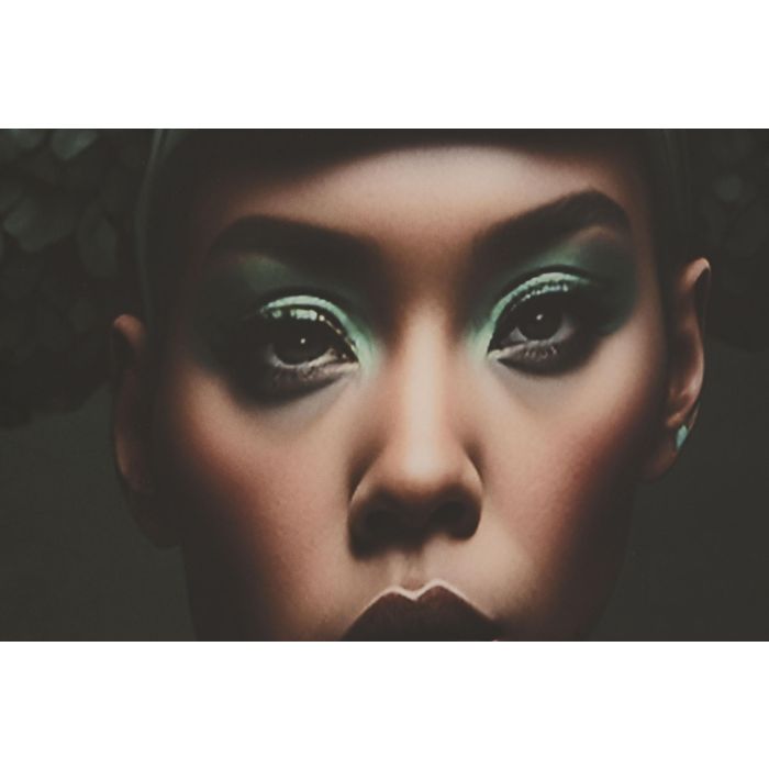 DKD Home Decor Cuadro Moderno 0.4 x 120 x 120 cm Turquesa Negro Cristal Templado 2