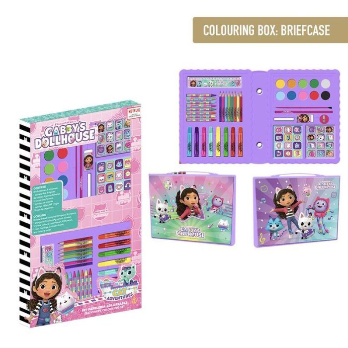 Set papeleria La Casa de Muñecas de Gabby