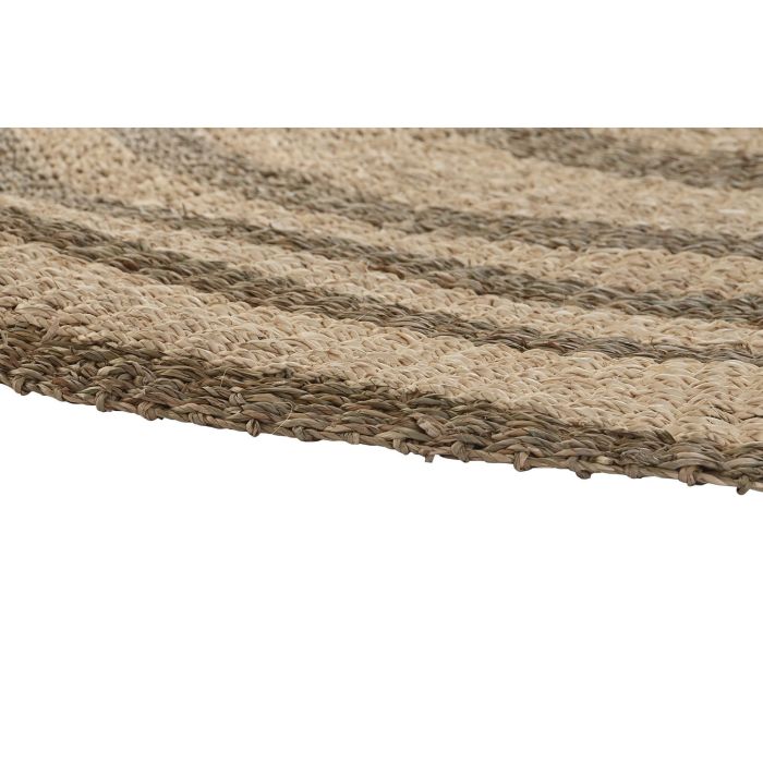 DKD Home Decor Alfombra Boho Beige Marron Seagrass Fibra Maiz 150 x 150 cm 2