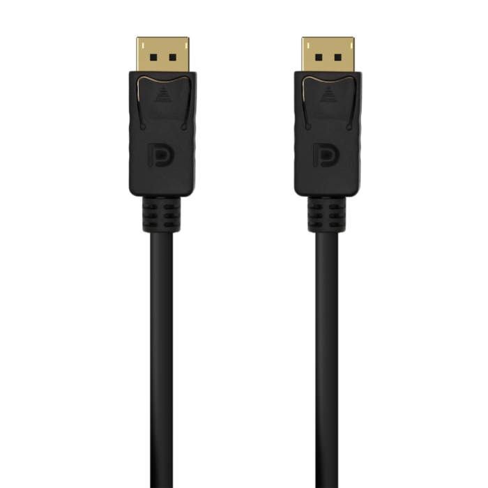 Aisens Cable DisplayPort 1.2 4K@60Hz 1.5M Negro - Conectores Dorados 24K, Cobre OFC