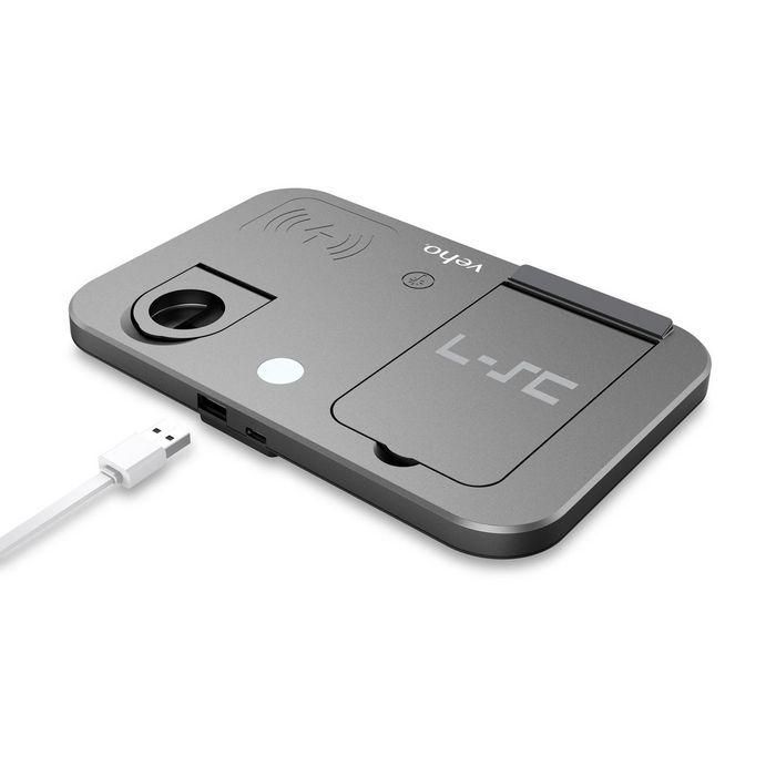 Veho The DS-7 Qi Wireless universal multi-charging station has a compact foldable design. 9 Veho The DS-7 Qi Wireless universal multi-charging station has a compact foldable design. 9