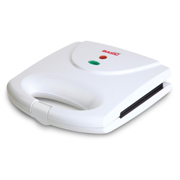 Basic Home Sandwichera Plana Blanca 700-800 W, 21.8 x 21.5 x 6.5 cm (4 Unidades)