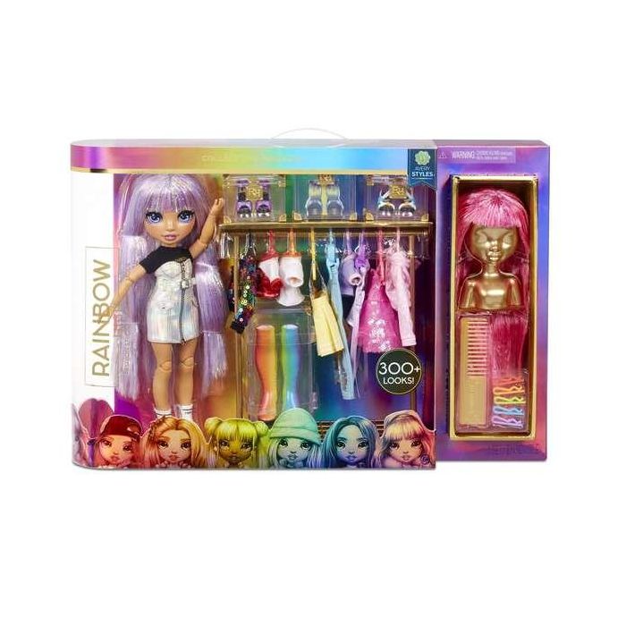 Rainbow High Estudio de Moda con Muñeca Exclusiva y Más de 300 Looks Variados - Juguete Creativo de Plástico para Niñas 4+ Años, 22 cm Rainbow High Estudio de Moda con Muñeca Exclusiva y Más de 300 Looks Variados - Juguete Creativo de Plástico para Niñas 4+ Años, 22 cm