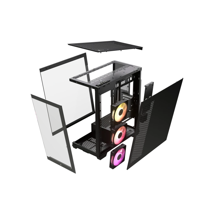 Corsair iCUE LINK 3500X RGB Midi Tower PC Negro - CC-9011280-WW, ATX, 3x120mm, RGB, Vidrio Templado 5