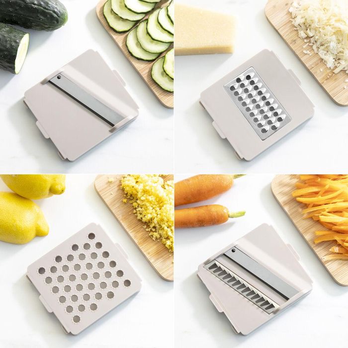 Cortador de Verduras, Rallador y Mandolina con Recetas y Accesorios 7 en 1 Choppie Expert InnovaGoods 6 Cortador de Verduras, Rallador y Mandolina con Recetas y Accesorios 7 en 1 Choppie Expert InnovaGoods 6