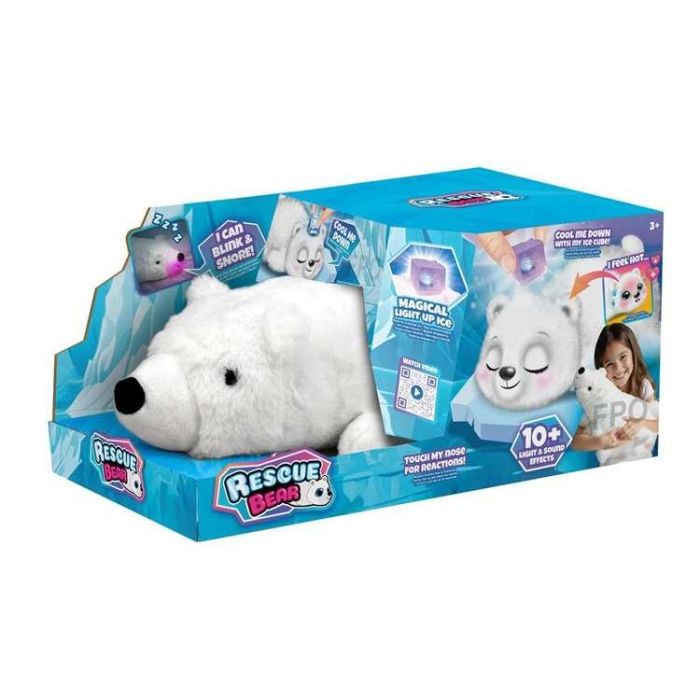 Bizak Peluche electrónico Oso Polar que mueve sus ojos y nariz, acompañado de luces y sonidos mágicos, ideal para niños a partir de 3 años Bizak Peluche electrónico Oso Polar que mueve sus ojos y nariz, acompañado de luces y sonidos mágicos, ideal para niños a partir de 3 años