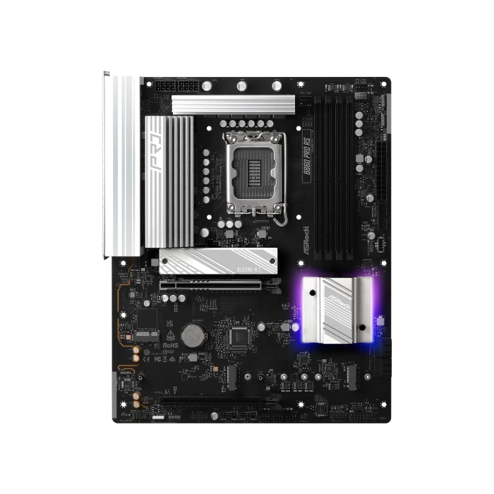 Placa ASRock B860 Pro Rs,Intel,1851,B860,4Ddr5,256Gb,1Hdmi+1Dp,4Sata3+2M.2,2.5Gblan,8Usb3.2+2Usb Type-C,Atx 3