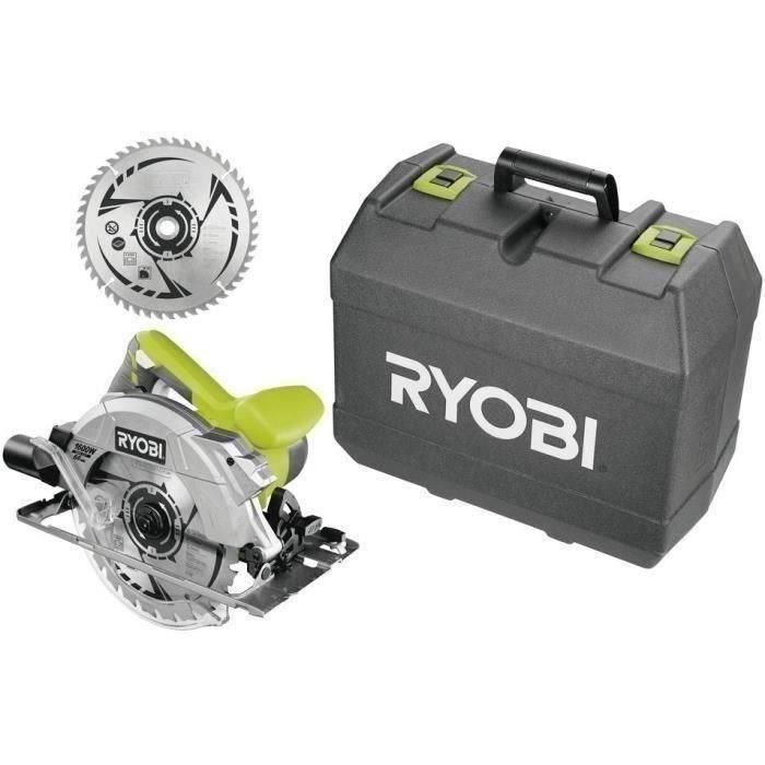 Sierra circular RYOBI de 1600 vatios + 2 hojas