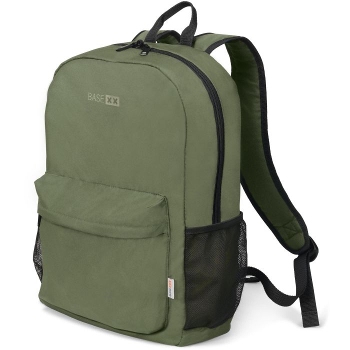 Dicota BASE XX B2 Mochila para Portátil 15.6" con Compartimento Acolchado, Bolsillos Laterales y Frontal, 20L, Verde Oliva